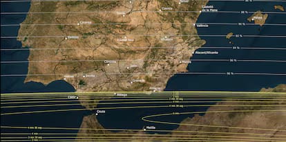 El eclipse solar total que Ceuta vio el 12 de agosto