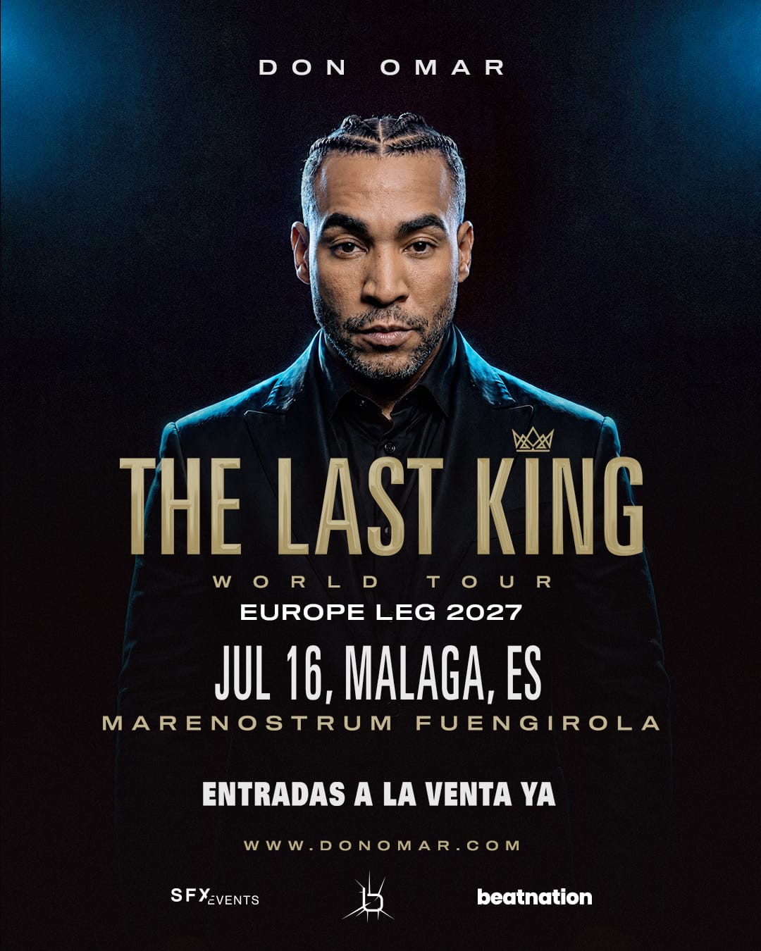 Don Omar en Fuengirola: único concierto andaluz en 2027