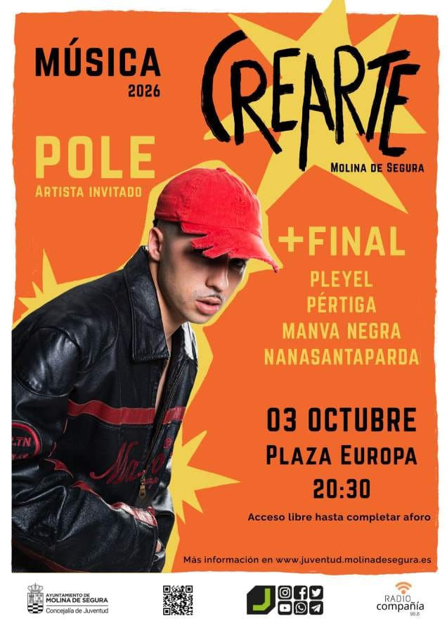 Final del CREARTE 2026: cuatro bandas locales en directo