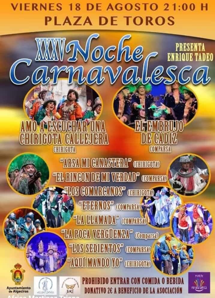La Noche Carnavalesca llega el 5 de septiembre