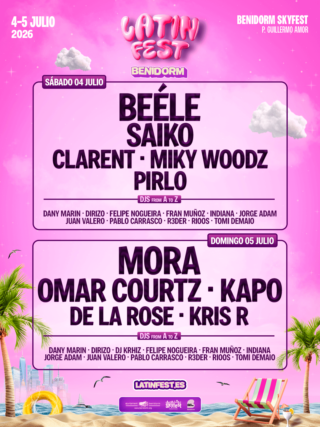 El Latin Fest 2026 se estrena en el nuevo SkyFest de Benidorm