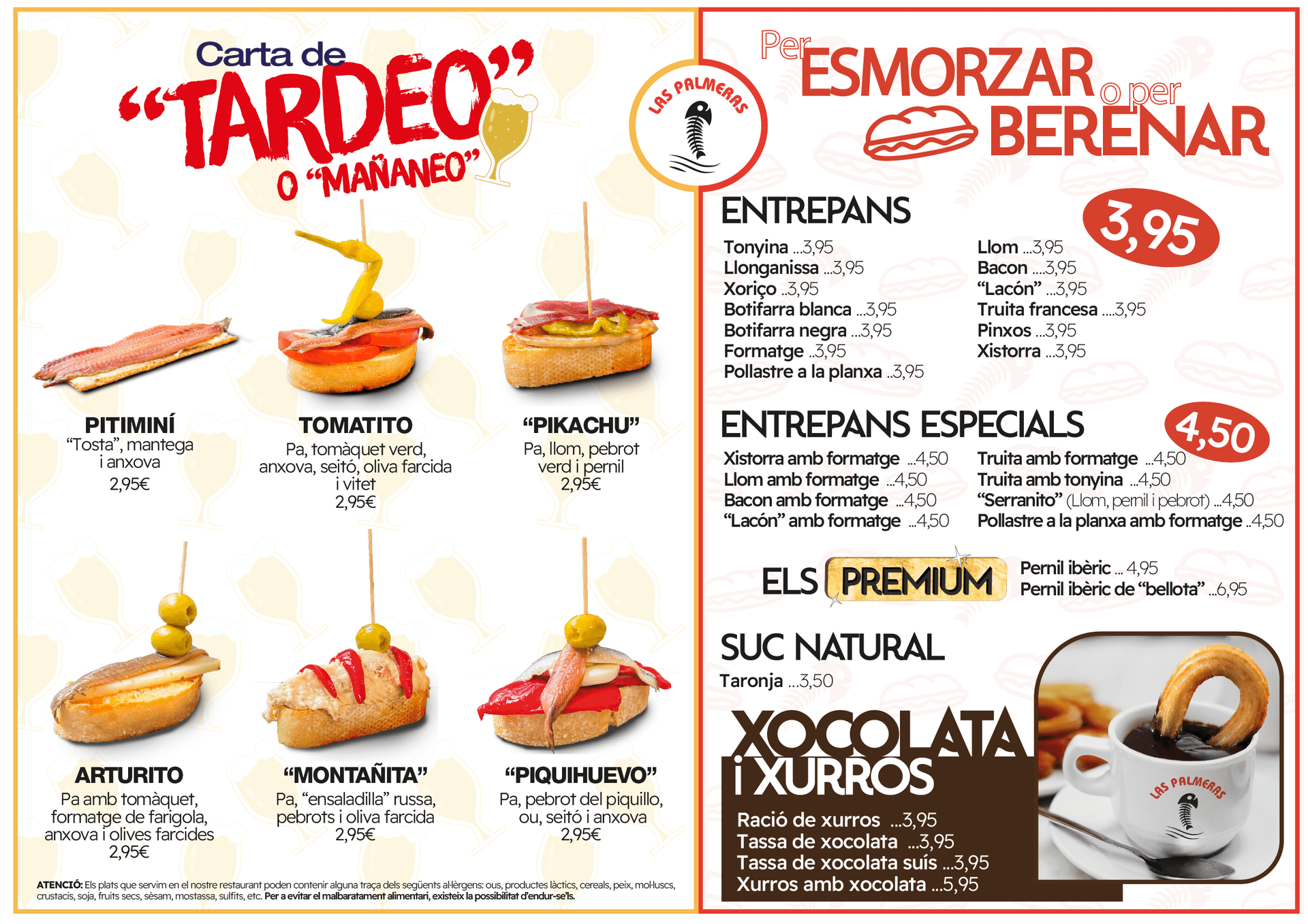 Las Palmeras: tapas, anchoas y cocina casera en Viladecans