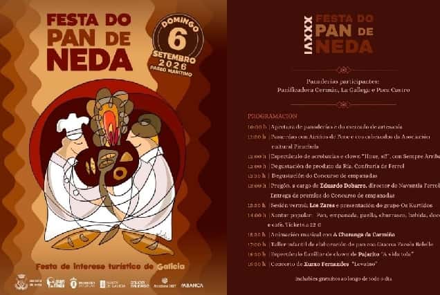 La Festa do Pan de Neda vuelve el 6 de septiembre