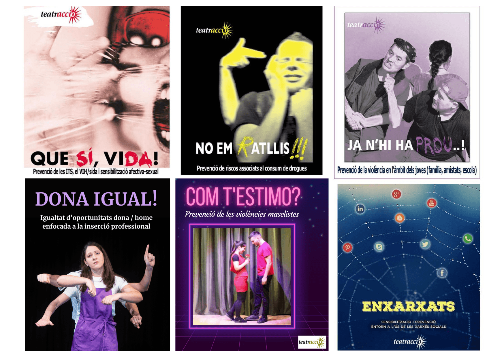 Activitat Suport entitats Plural: Fòrum amb representació teatral i debat 'Com t'estimo'
