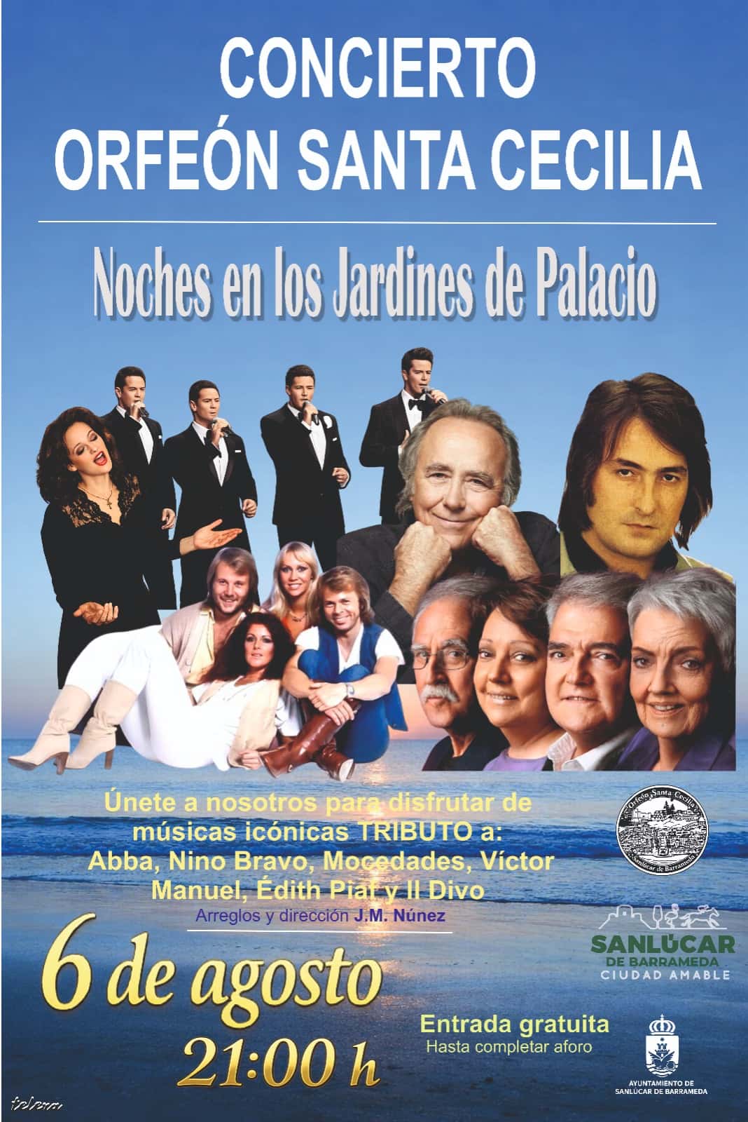 El Orfeón Santa Cecilia canta los clásicos el 6 de agosto