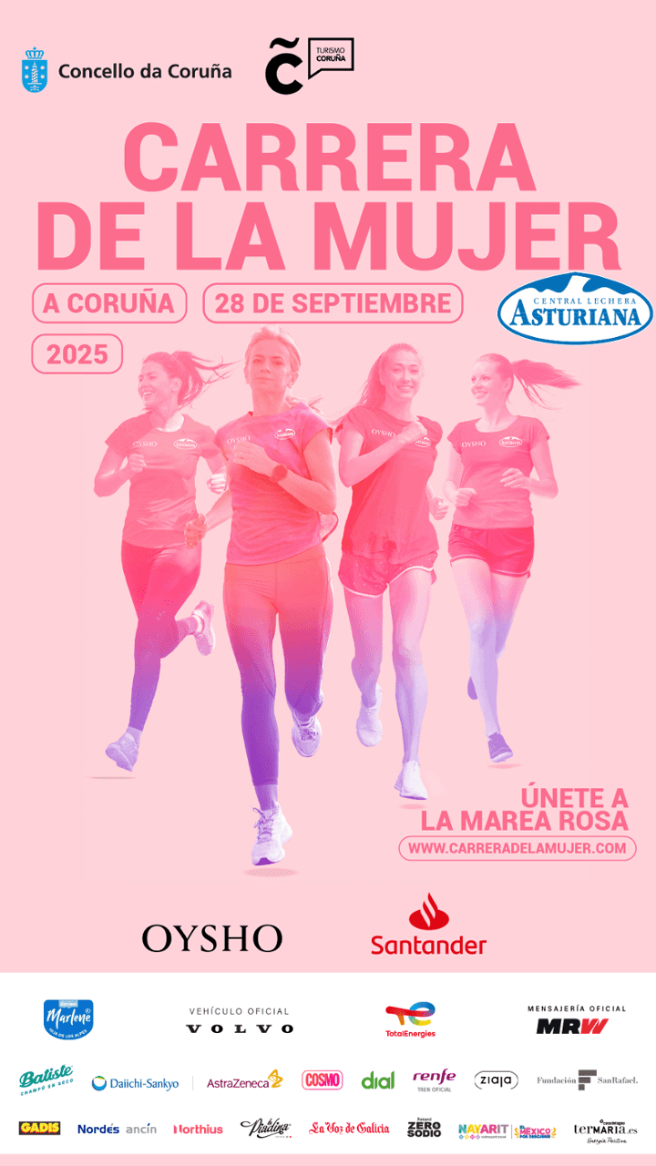 La Carrera de la Mujer tiñe de rosa A Coruña