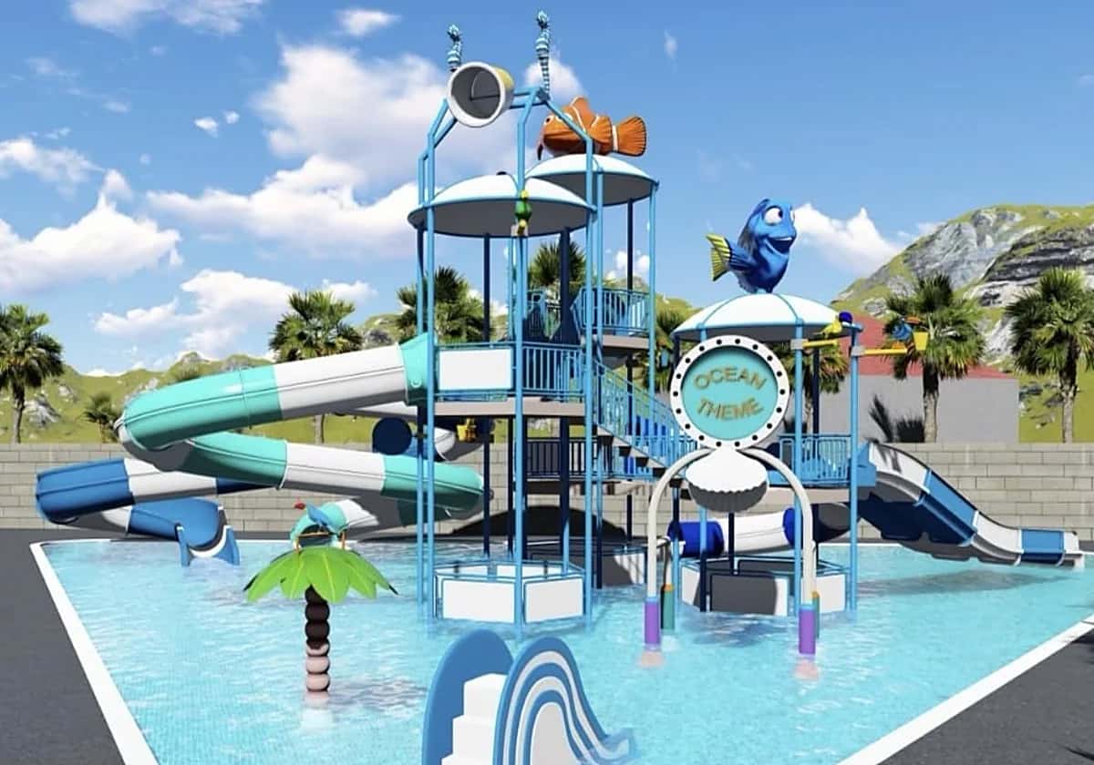 Gijón estrena parque acuático al aire libre