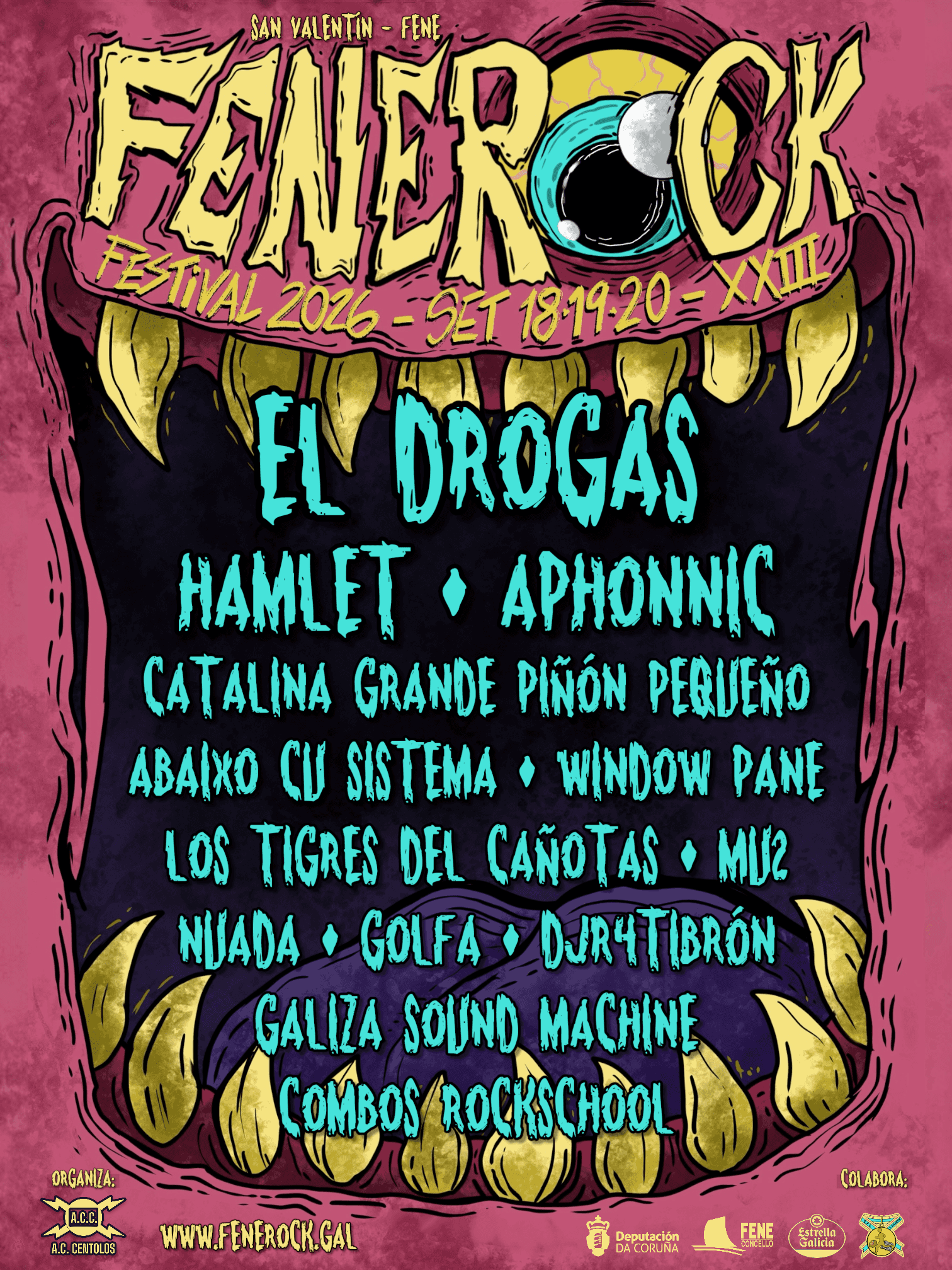 Fene Rock 2026: El Drogas y Hamlet en Fene