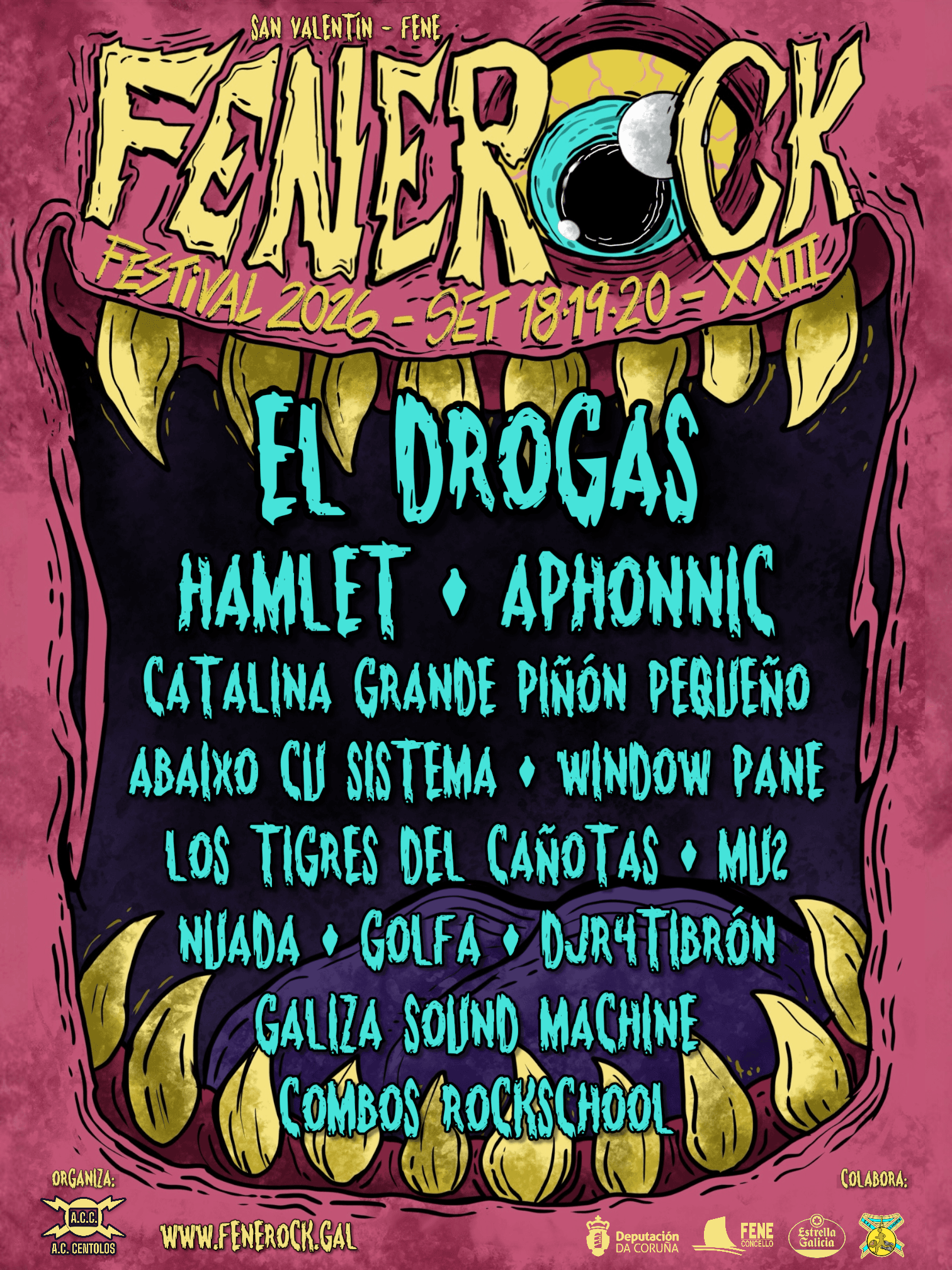 Fene Rock 2026: El Drogas y Hamlet en Fene