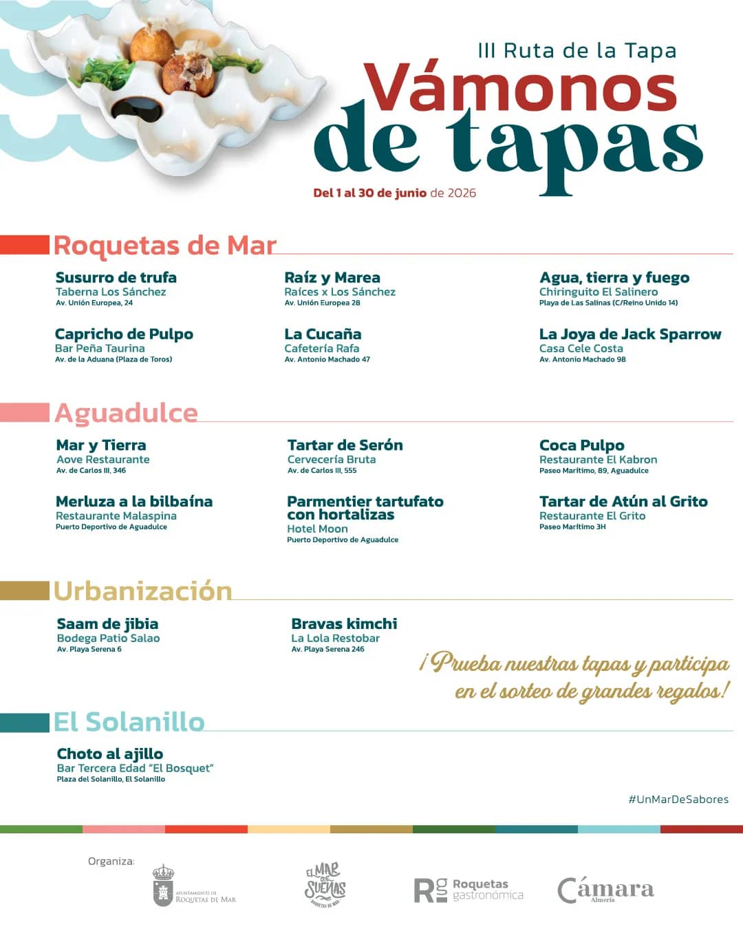 La III Ruta de la Tapa de Roquetas de Mar 2026