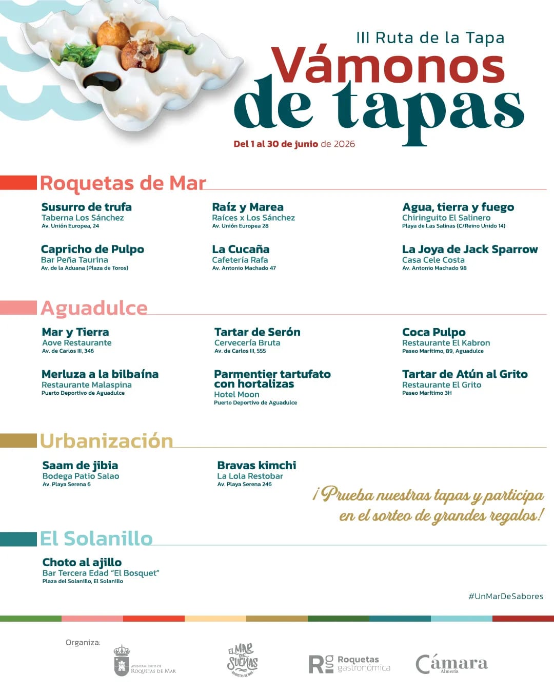 La III Ruta de la Tapa de Roquetas: qué se pudo probar