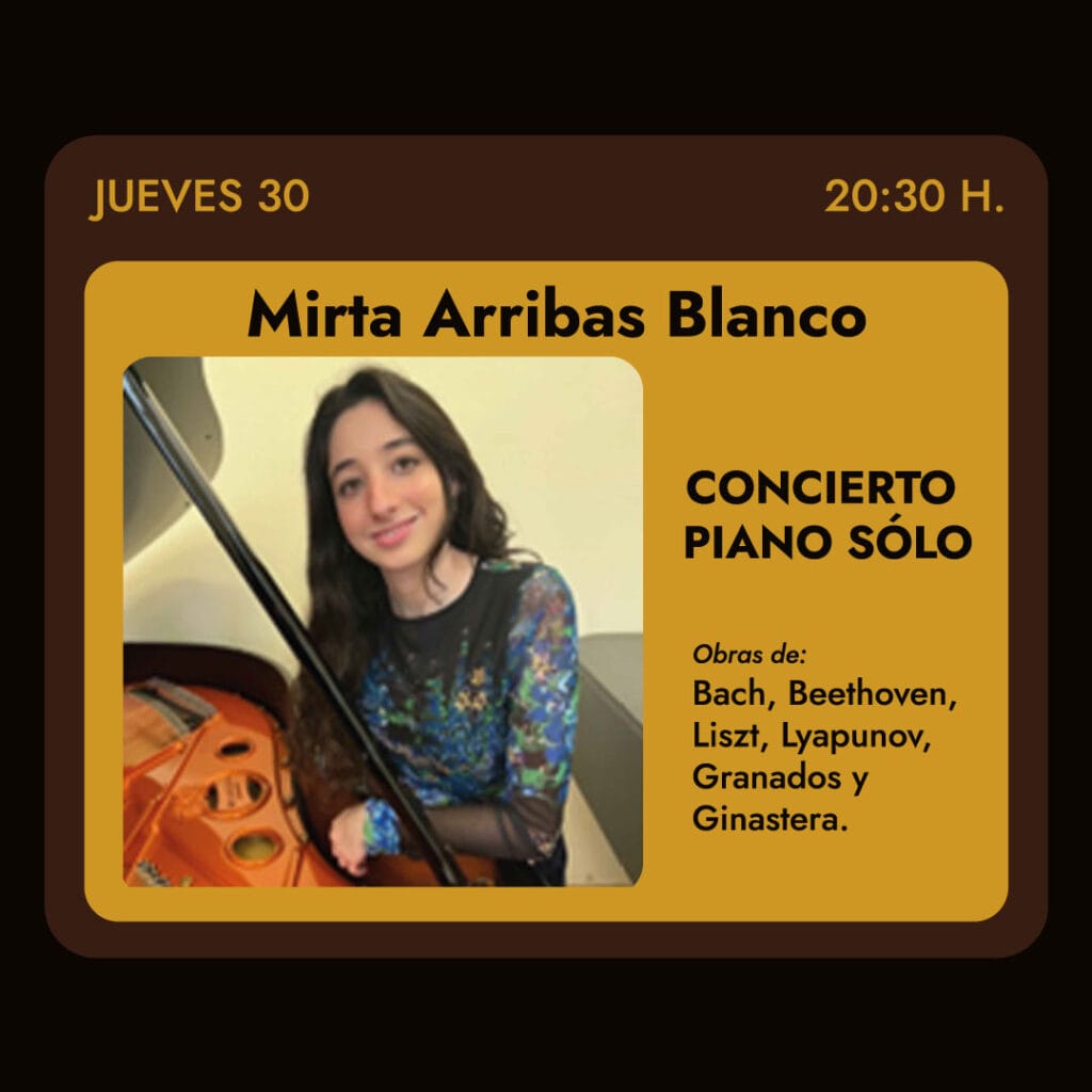 Concierto de piano de Mirta Arribas