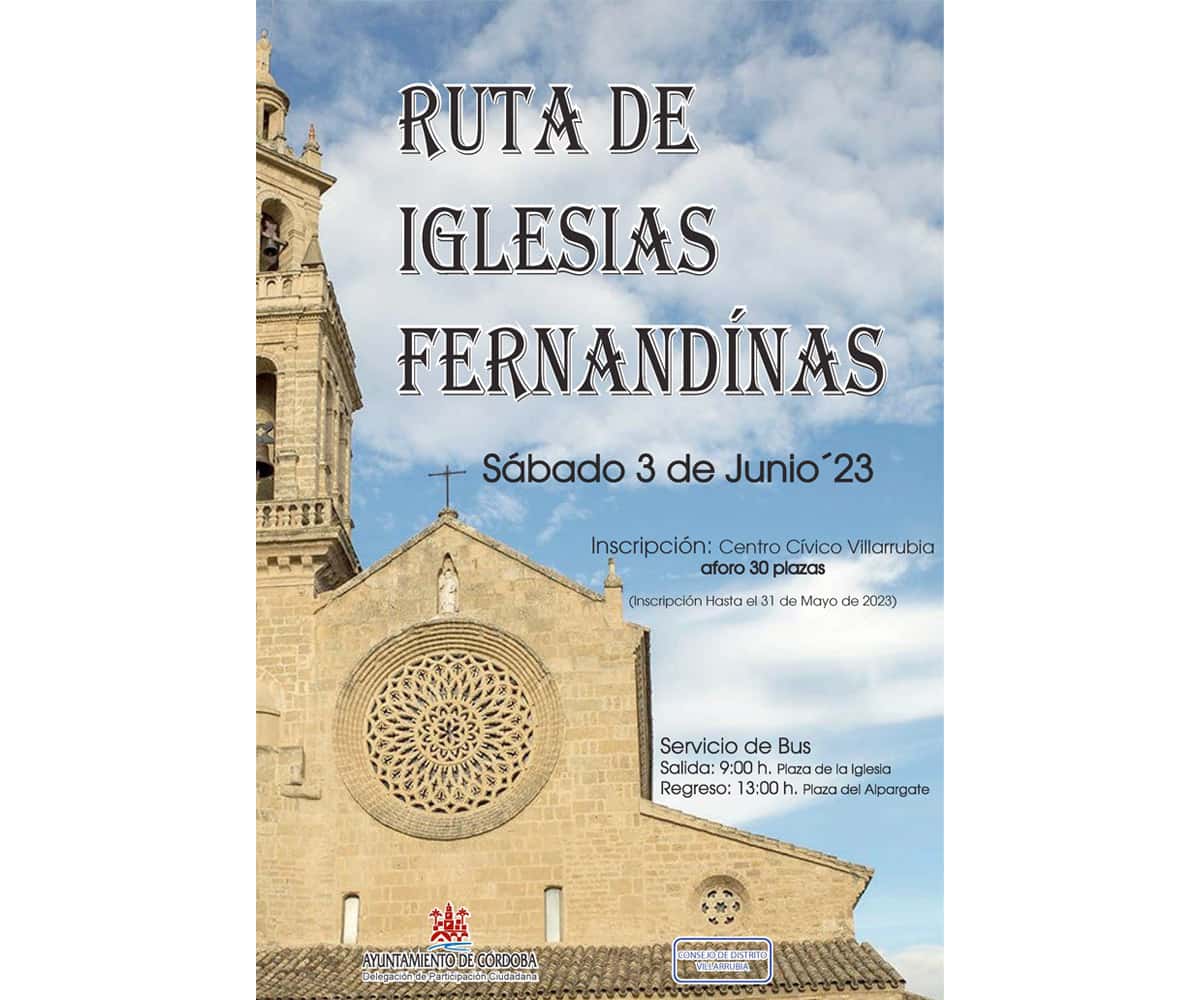 Ruta nocturna por las iglesias fernandinas de Córdoba