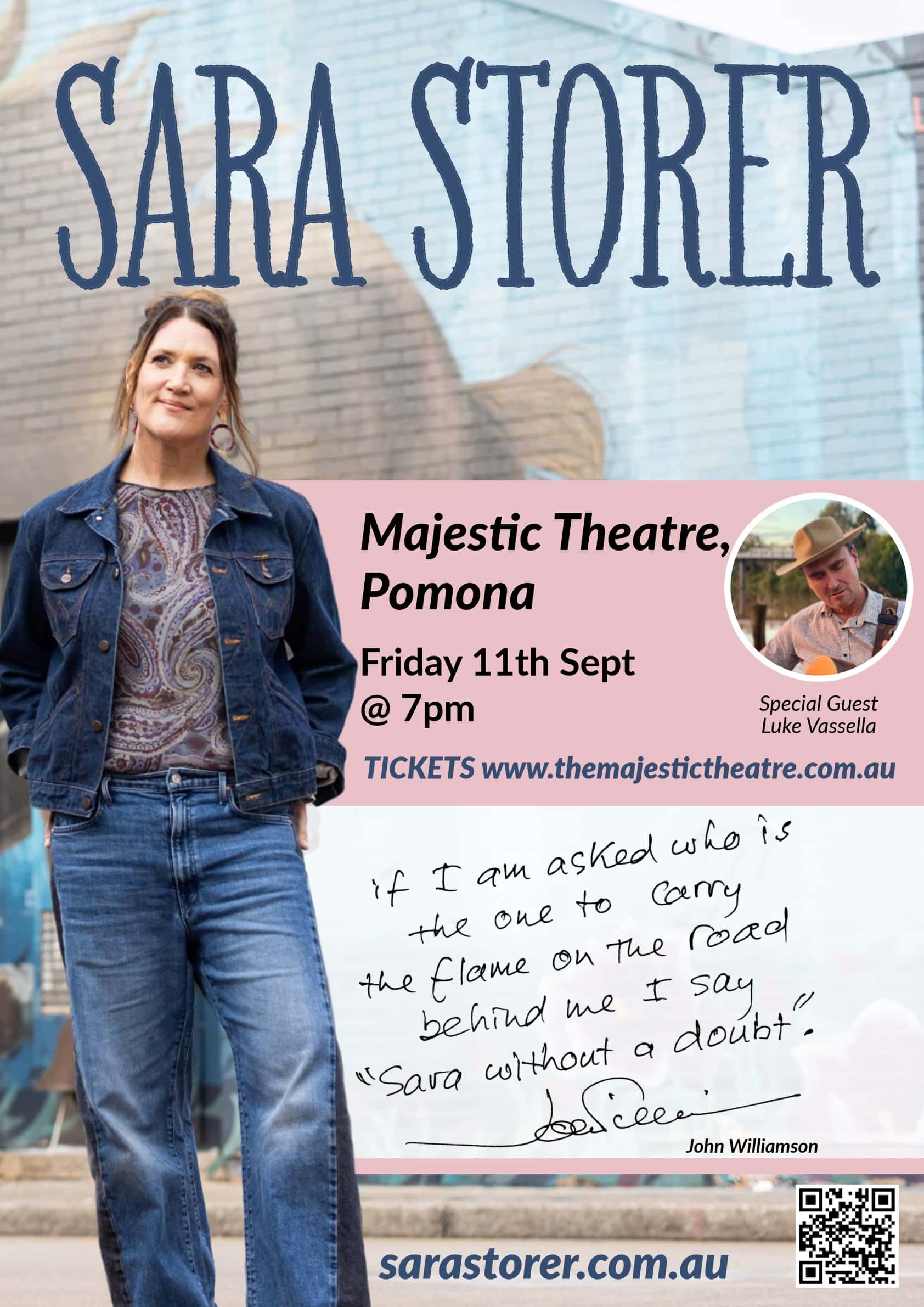 Sara Storer (Worth Your Love Tour)