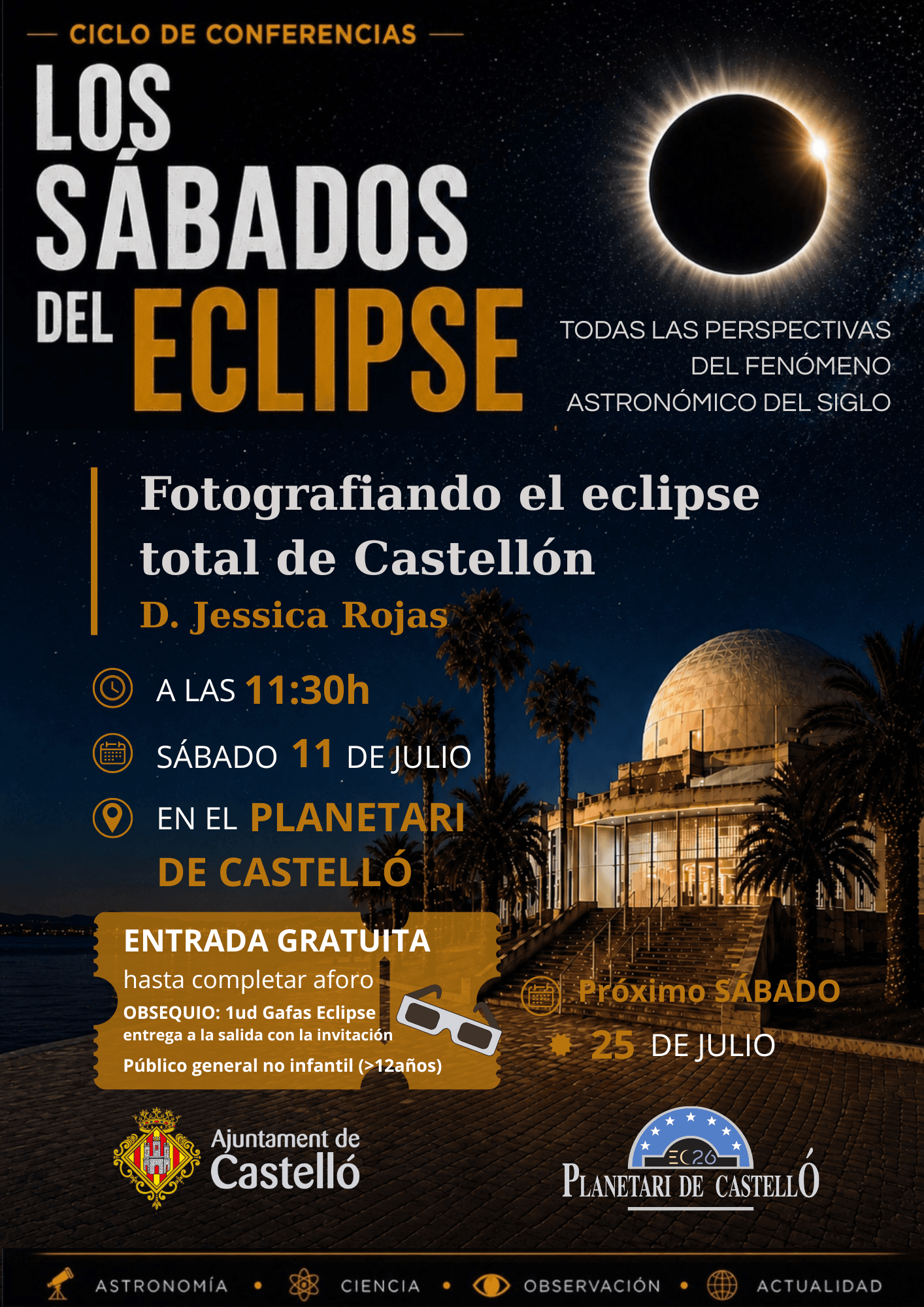 Los Sábados del Eclipse - Preparar el eclipse total de Castellón