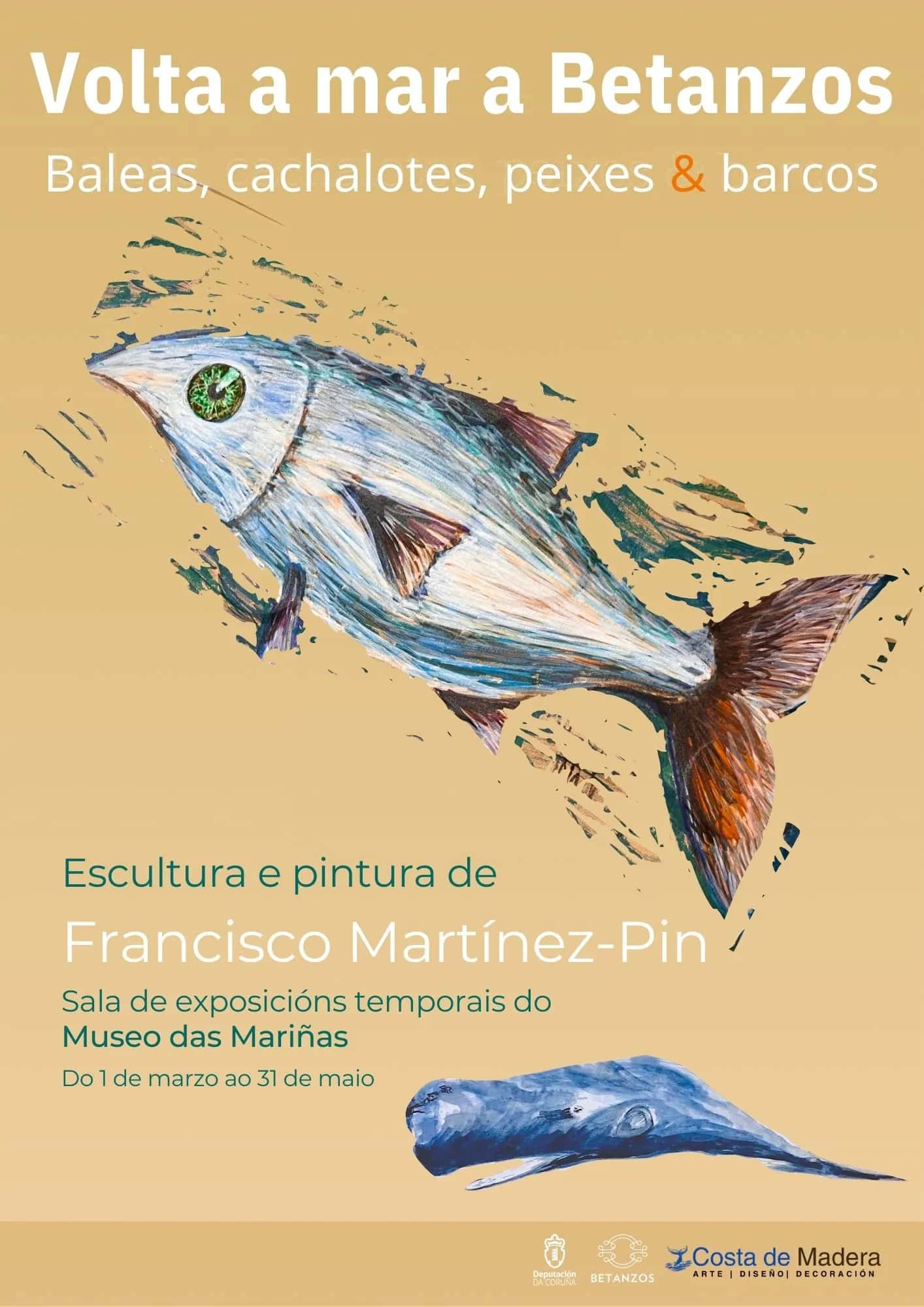 Arte y residuos marinos: la nueva exposición en Betanzos