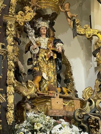 Santa Eufemia: triduo, procesión y función votiva
