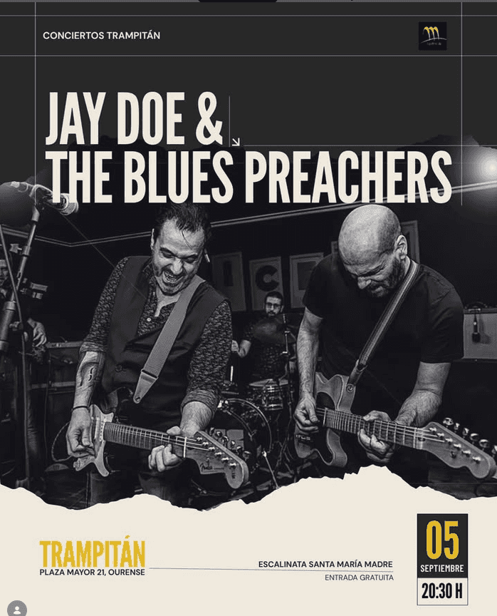 Jay Doe & The Blues Preachers llevan blues a la Plaza Mayor