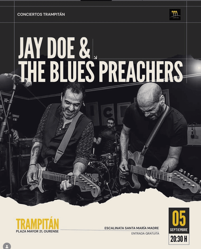 Jay Doe & The Blues Preachers llevan blues a la Plaza Mayor
