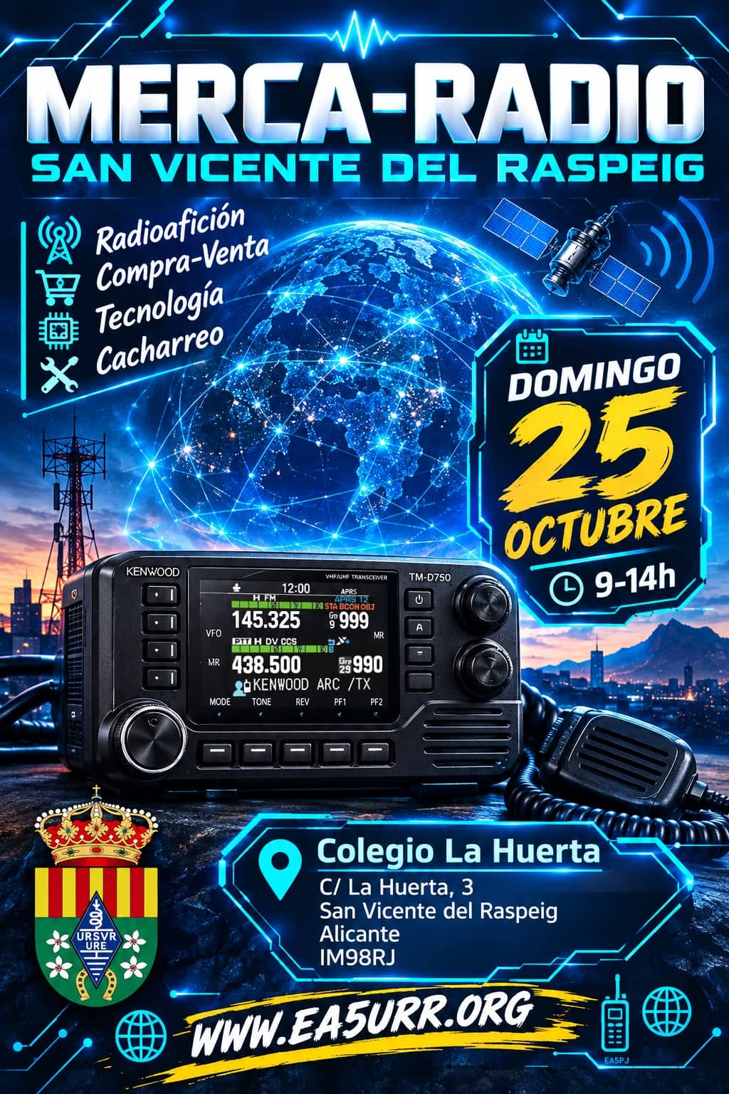 Merca-Radio en San Vicente: radioafición el 25 de octubre