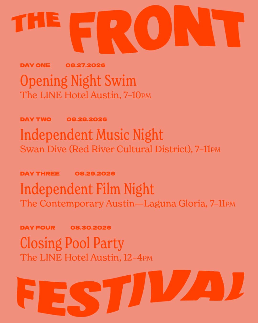 The Front Festival 2026: Austin's newest music celebration