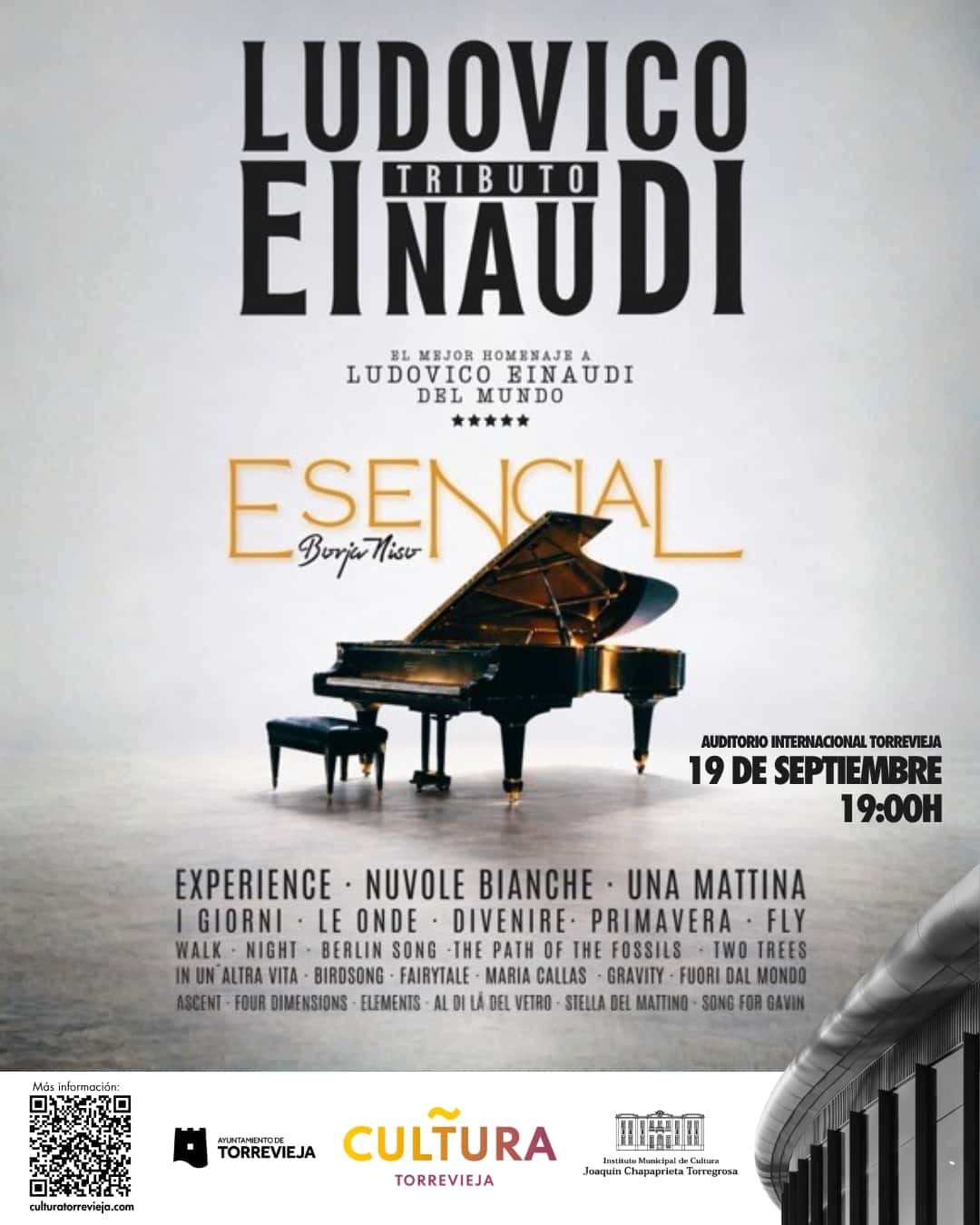 Tributo a Einaudi en la Semana Cultural de Torrevieja