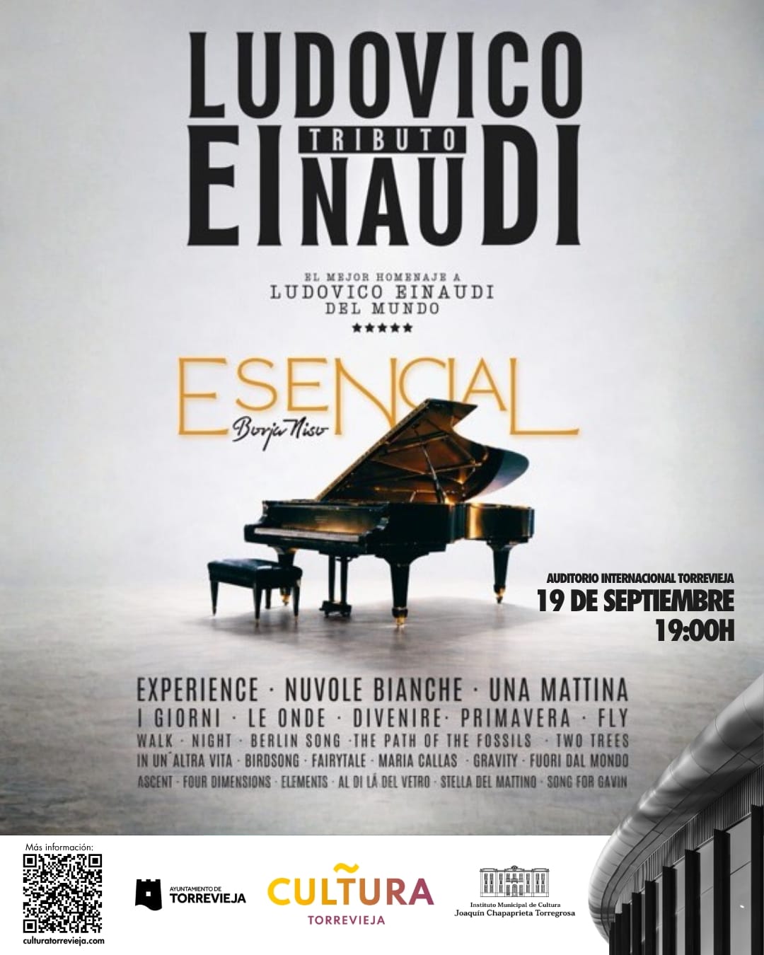 Tributo a Einaudi en la Semana Cultural de Torrevieja