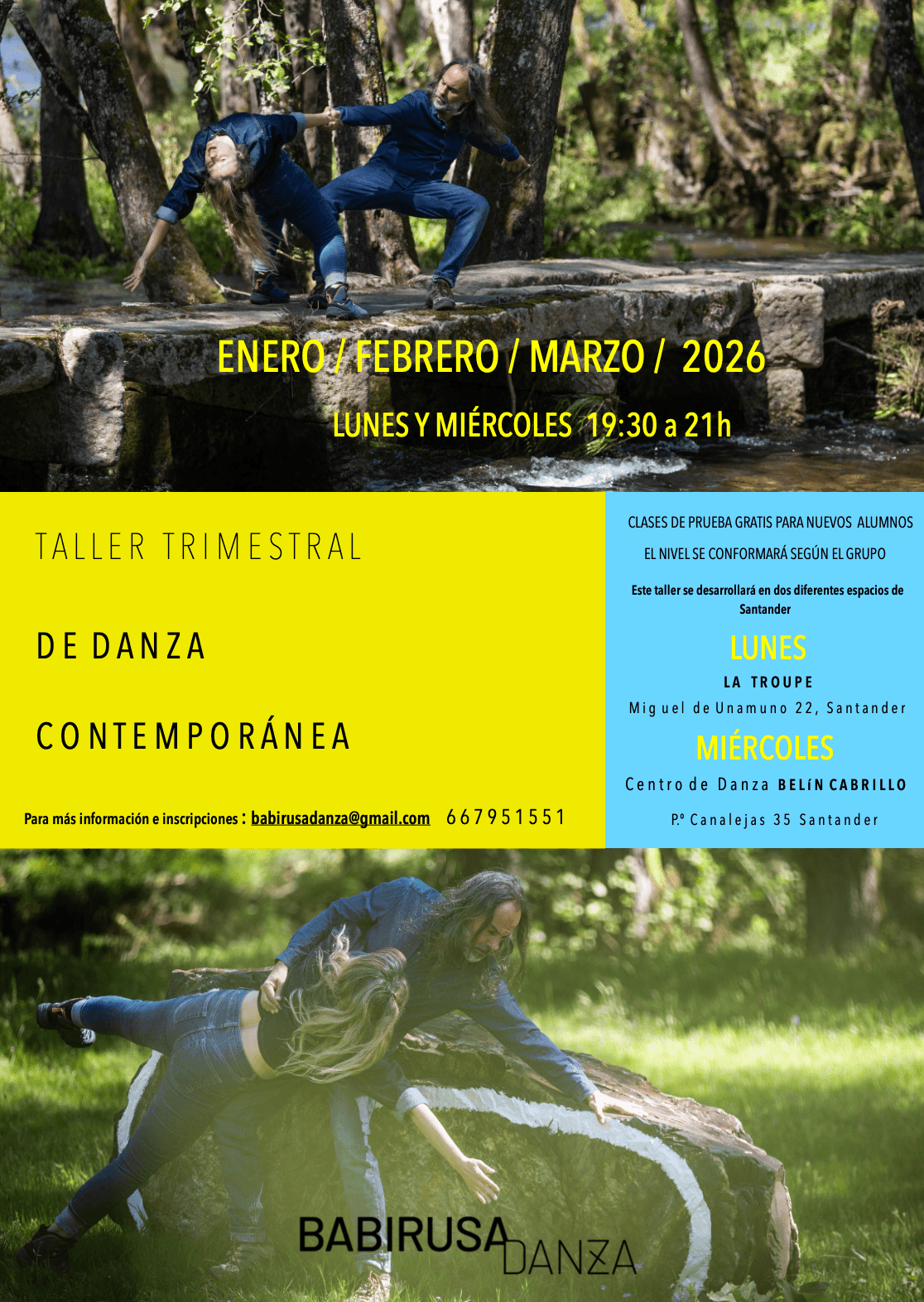 Talleres de arte y danza para adultos en Santander