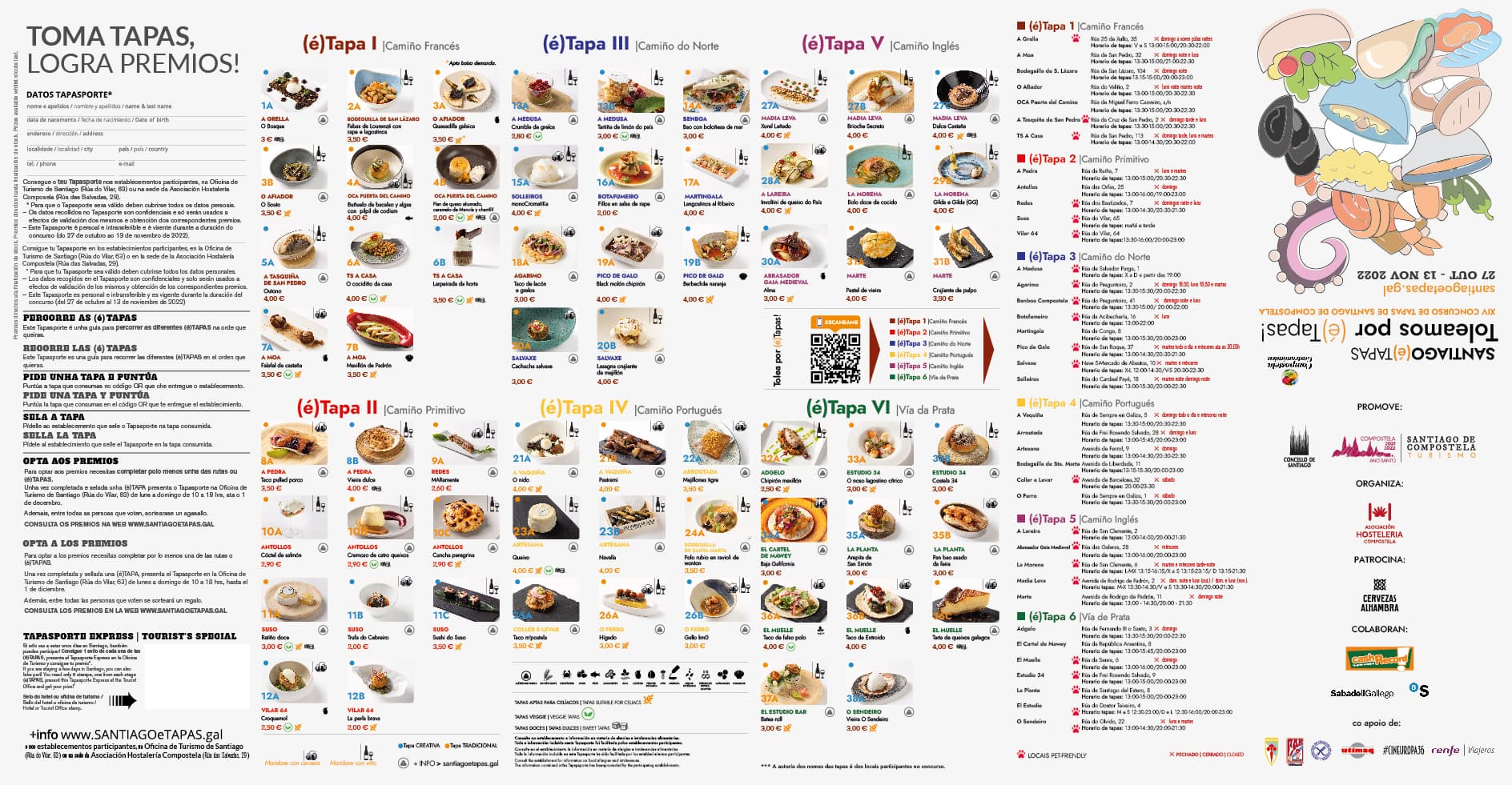 Santiago(é)Tapas 2026: Últimos días para inscribir tu local