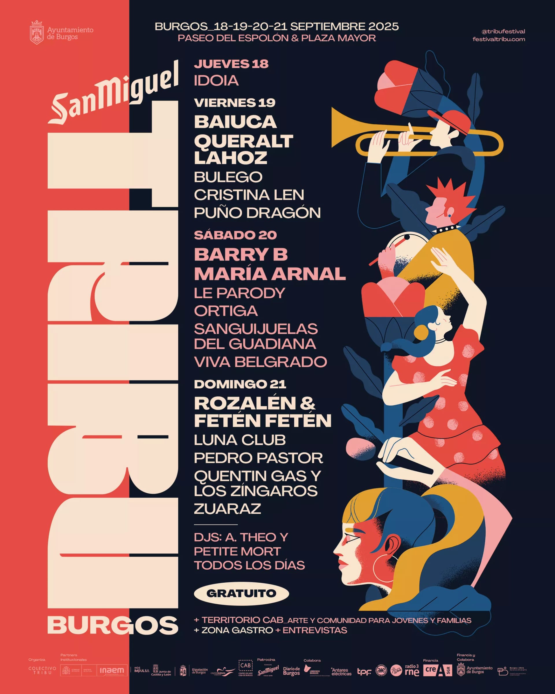 Tribu San Miguel: cartel y escenarios en el Espolón