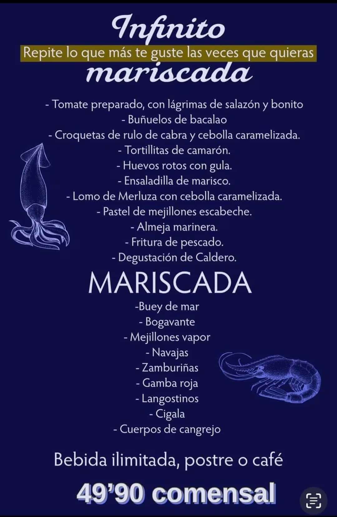 Comer marisco fresco en La Marina de Cartagena