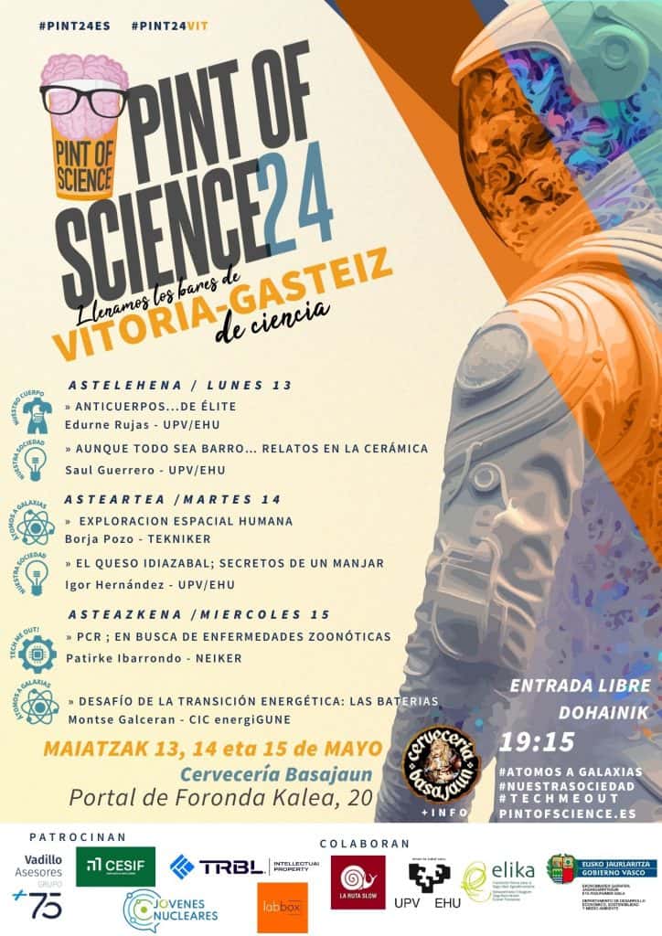 Ciencia y cañas en Vitoria: guía del Pint of Science 2026
