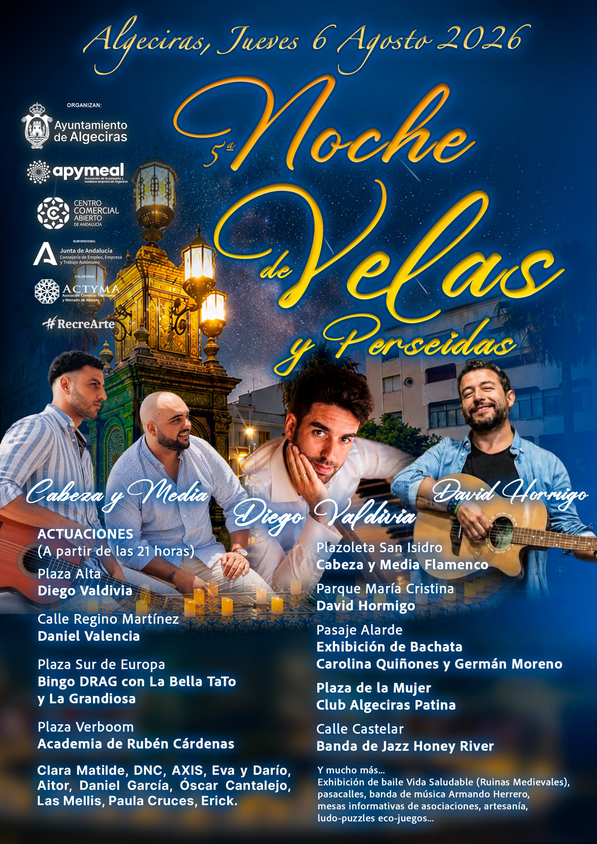 La Noche de las Velas iluminó Algeciras con 20.000 velas