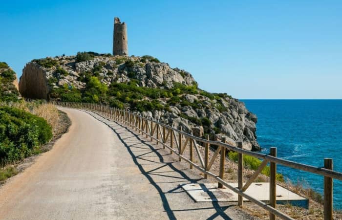 Vía Verde Benicàssim-Orpesa junto al mar