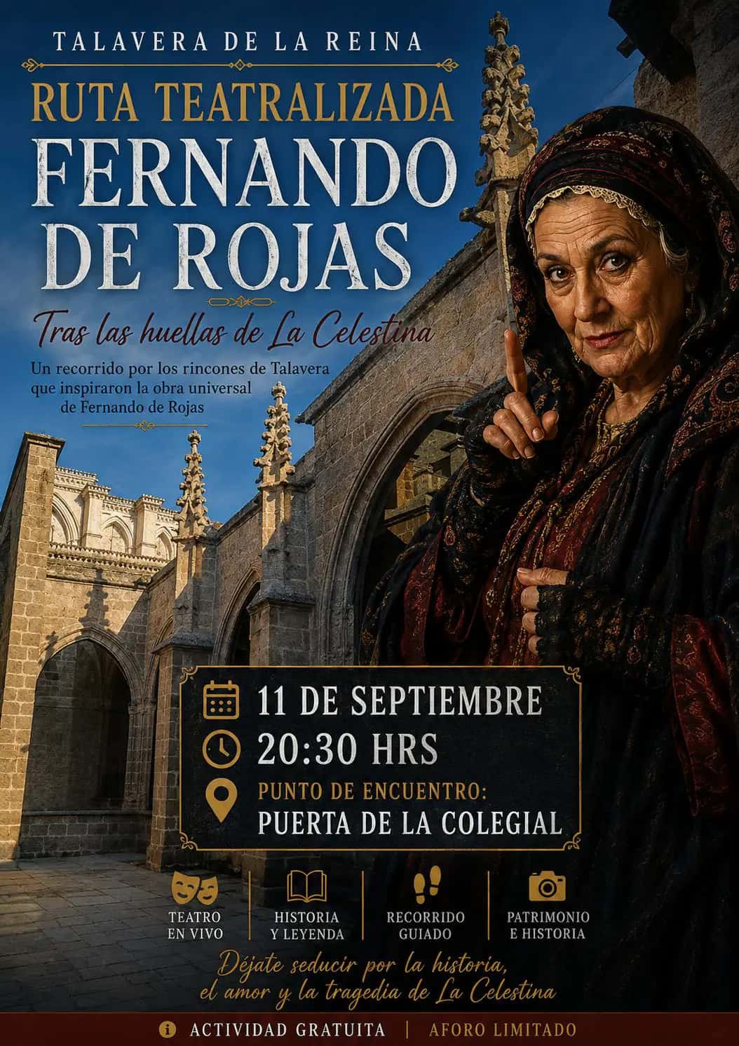 La Celestina cobra vida en una ruta teatralizada