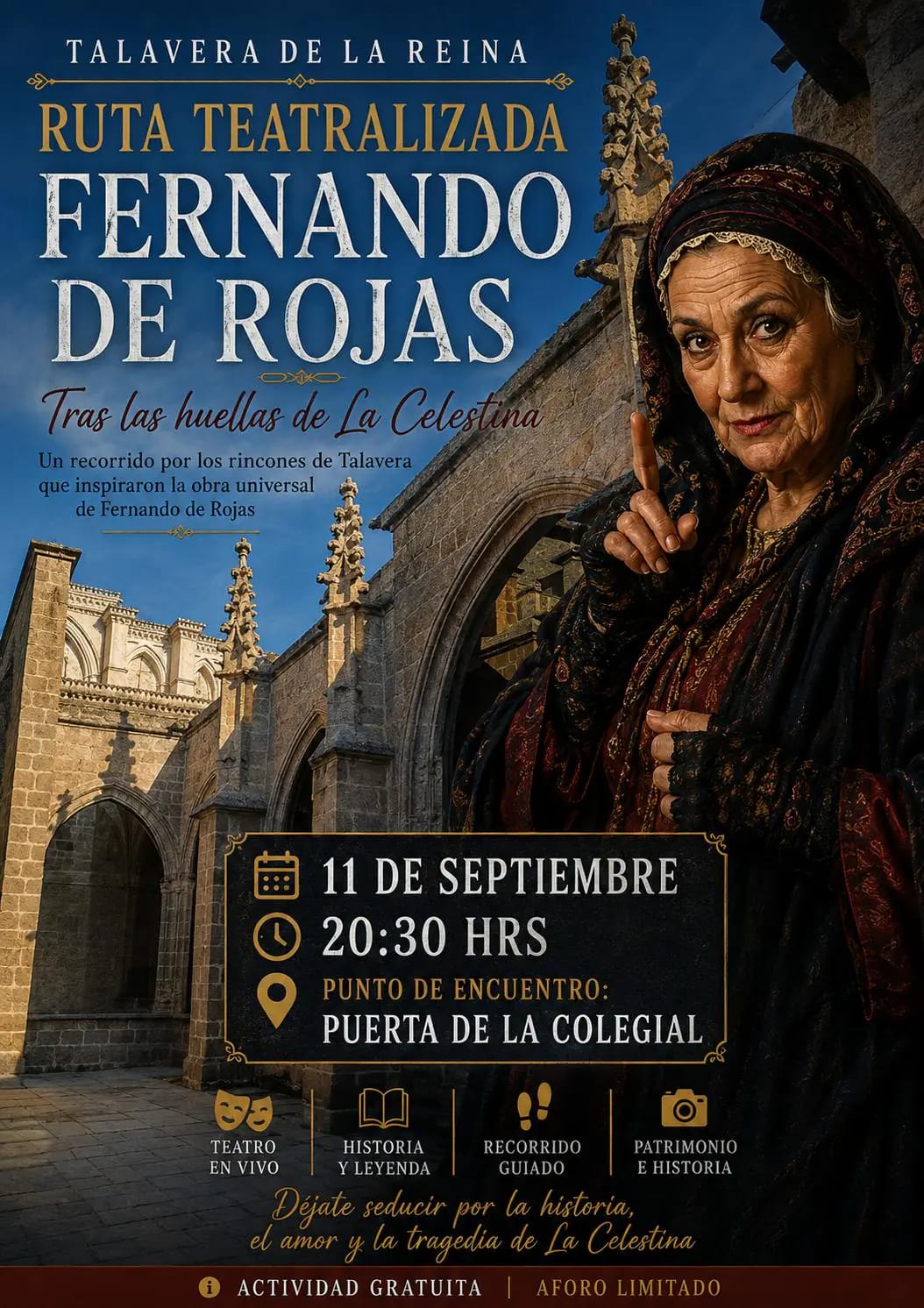 La Celestina cobra vida en una ruta teatralizada