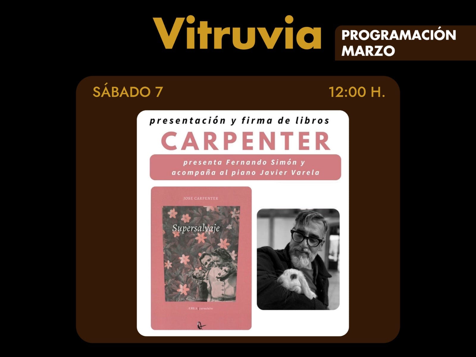 Encuentro literario con José Carpenter y su libro Supersalvaje