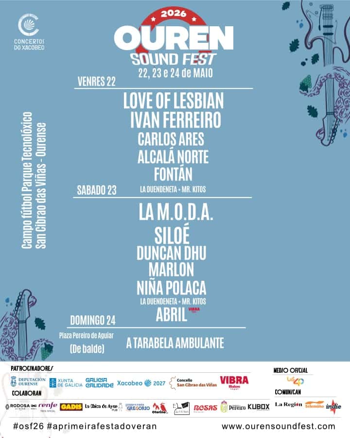 Guía de verbenas y festivales cerca de Ourense este verano