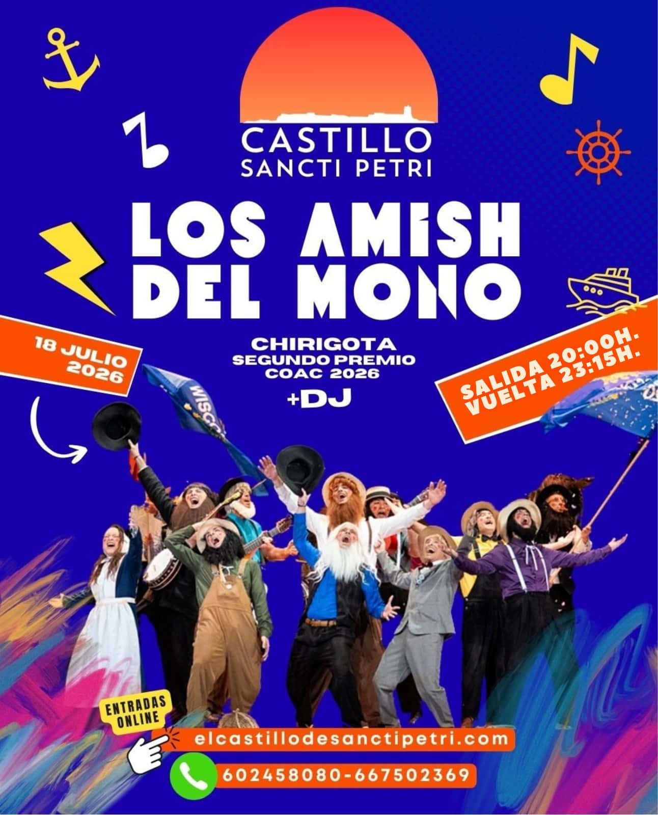 Los amish del mono en el ciclo 'Coplas en la Terraza'