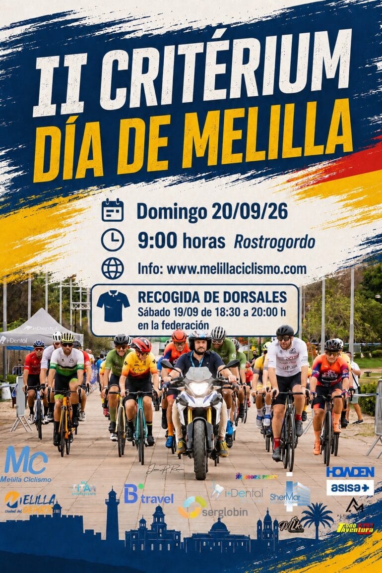 II Critérium Día de Melilla: inscripciones y recorrido