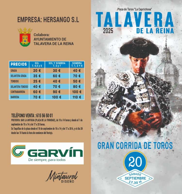 Corrida de San Mateo en Talavera 2026: entradas y acceso