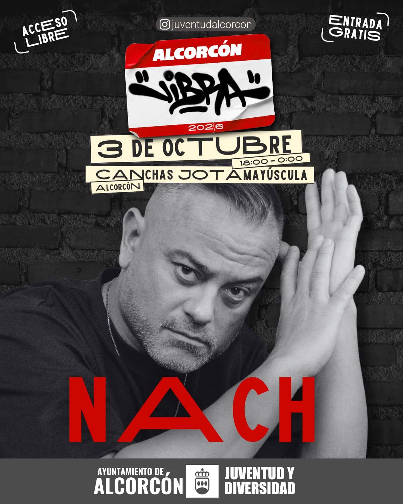 Nach y Alcorcón Vibra: rap gratis en las canchas