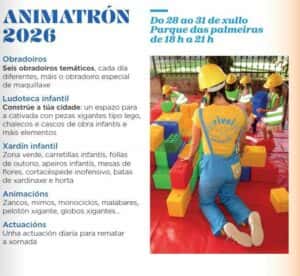 Guía de Animatrón 2026 en el Parque de las Palmeras