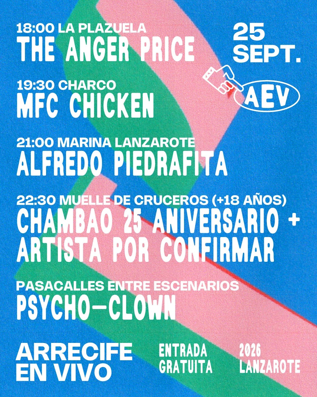 Arrecife en Vivo 2026: más de 45 conciertos gratis