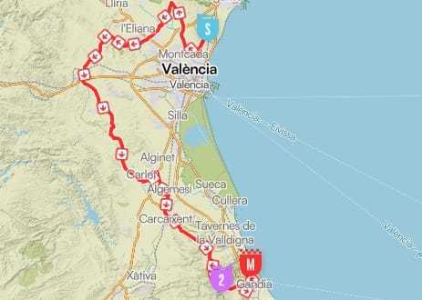 La Vuelta pasó por l'Horta y el Camp de Túria