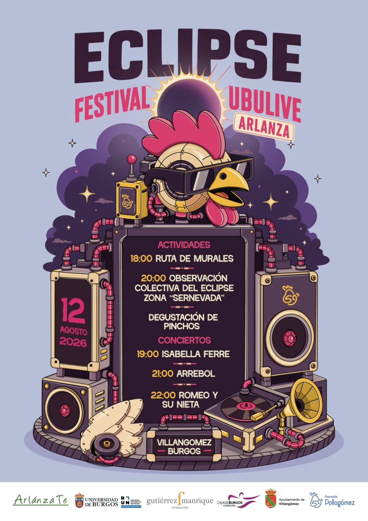 Eclipse Festival UBULIVE Arlanza: música y eclipse total