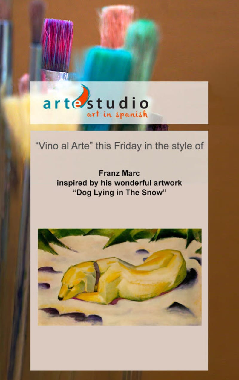 Friday night painting Vino al Arte