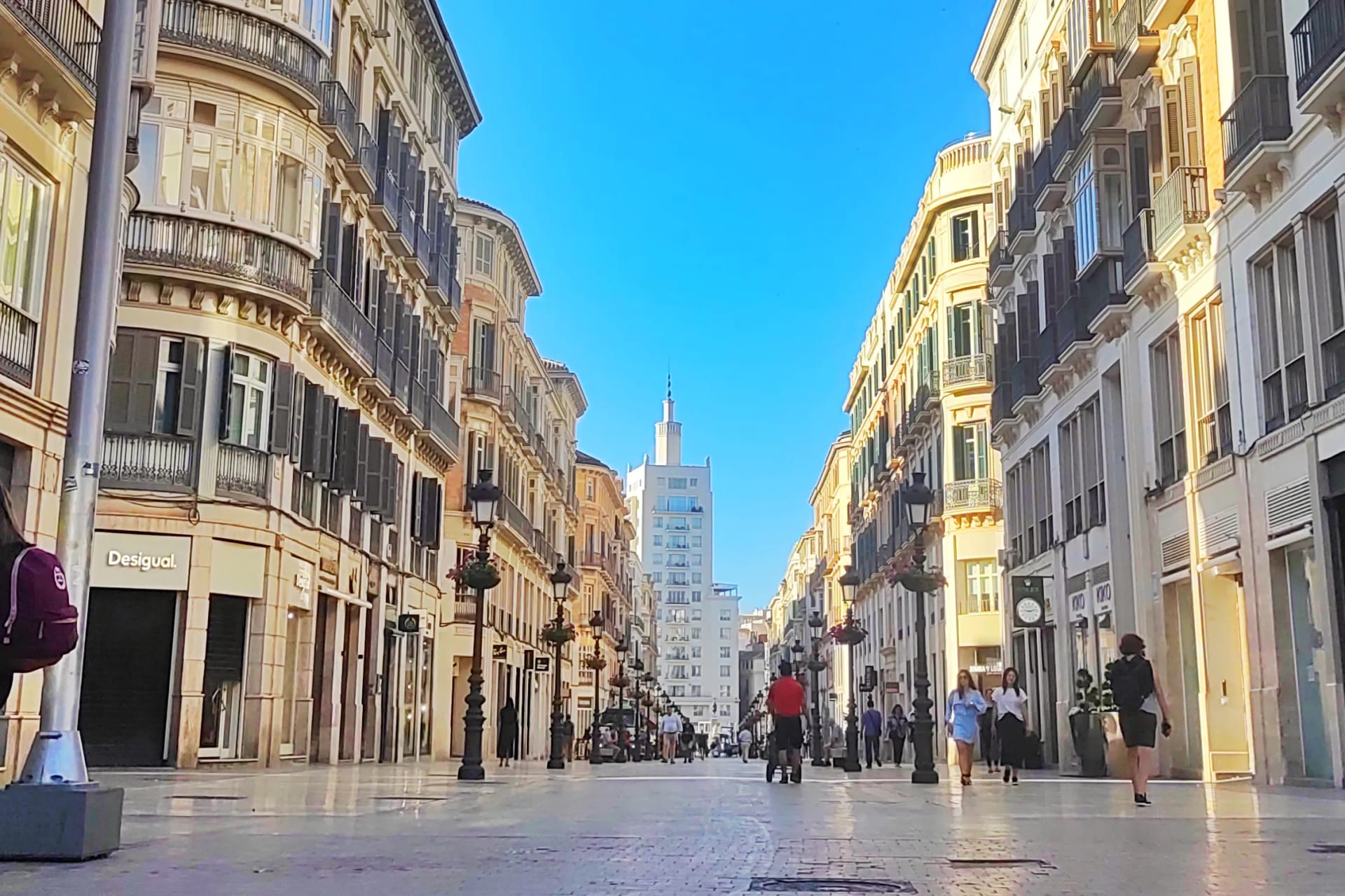 Ajedrez en calle Larios: partidas abiertas en el centro