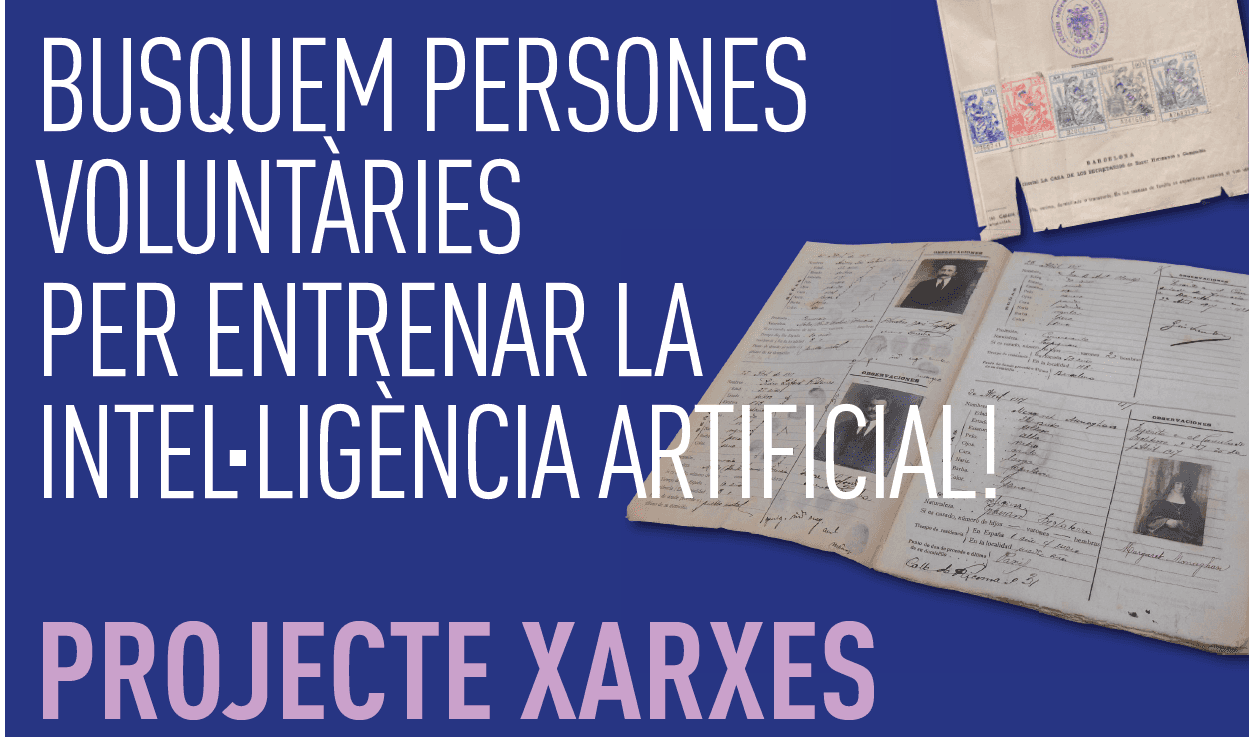 Arxiu Municipal. Projecte Xarxes. Sessió informativa i crida de persones voluntàries