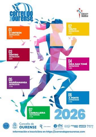 Correndo por Ourense 2026: quedan dos carreras